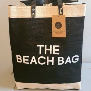 Santa Barbara Design Studio "The Beach Bag" NWT Burlap Tote